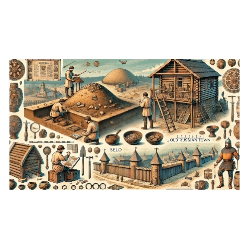 Изучение курганов, селищ и древнерусских городов