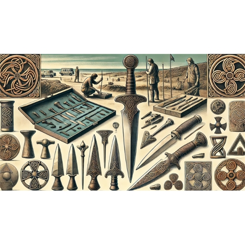 Кельты и археологические находки: кинжалы, наконечники копий с вильчатым стержнем