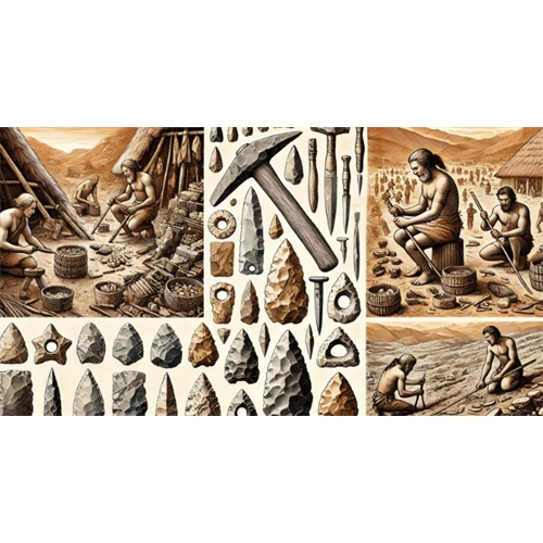 Каменные топоры и кремневые изделия