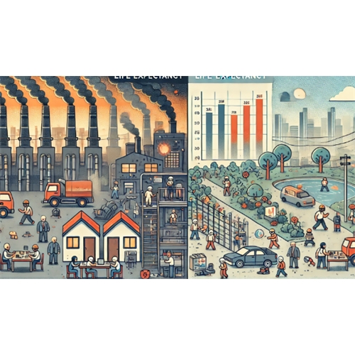 Сокращение продолжительности жизни в зависимости от условий труда и быта