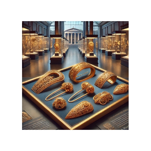 Набор золотых фибул из Британского музея