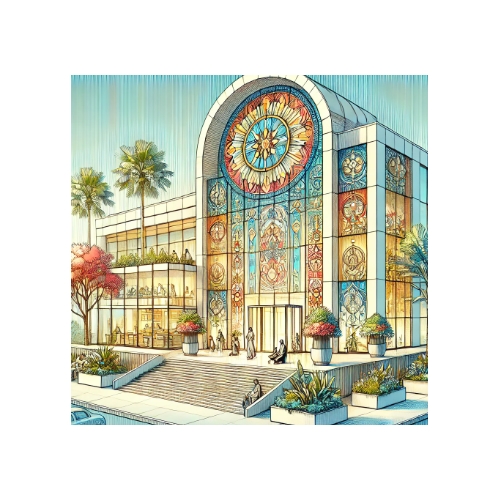 Витражи и витрины в гражданских зданиях