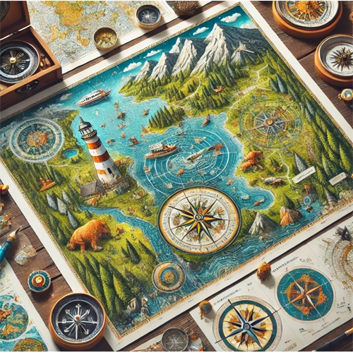 Виды географических карт, их классификация