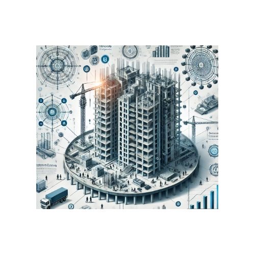 Железобетонная несущая система многоэтажного гражданского здания