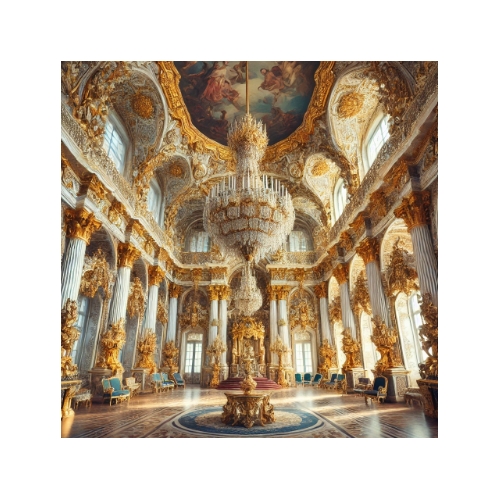 Интерьеры Большого Петергофского дворца XVIII века