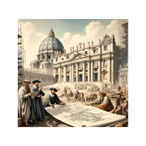 История создания ансамбля собора Св. Петра в Риме