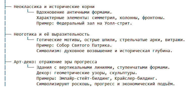 Особенности городских стилей Нью-Йорка