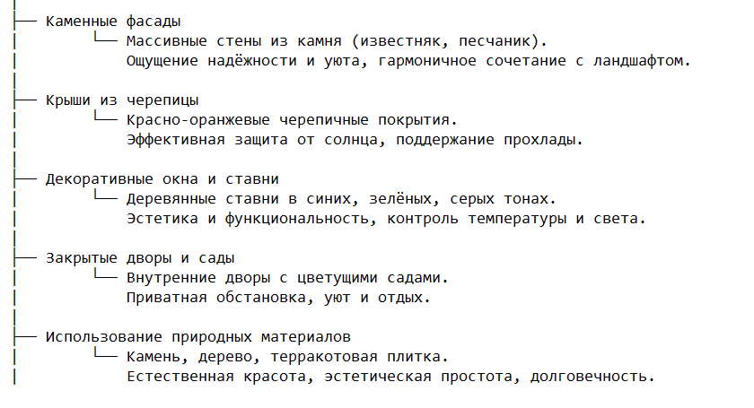 Основные черты южных построек