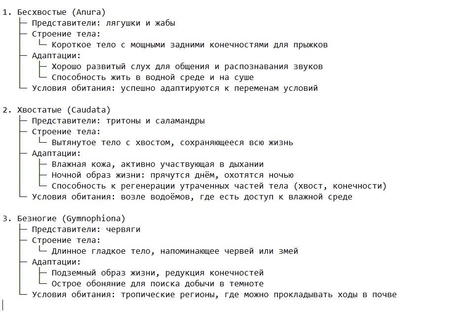 Классификация и основные группы амфибий
