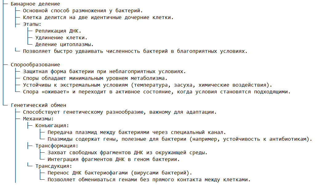 Основные механизмы размножения