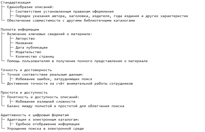 Принципы описания документов