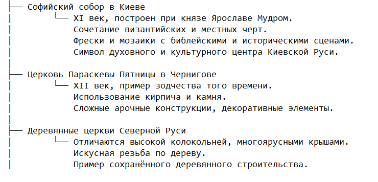 Известные примеры построек