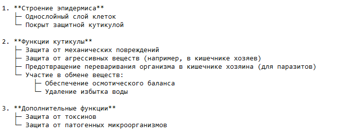 Эпидермис и покровы