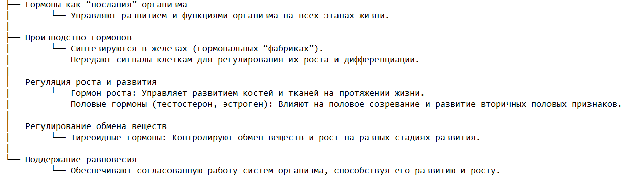 Гормональная регуляция